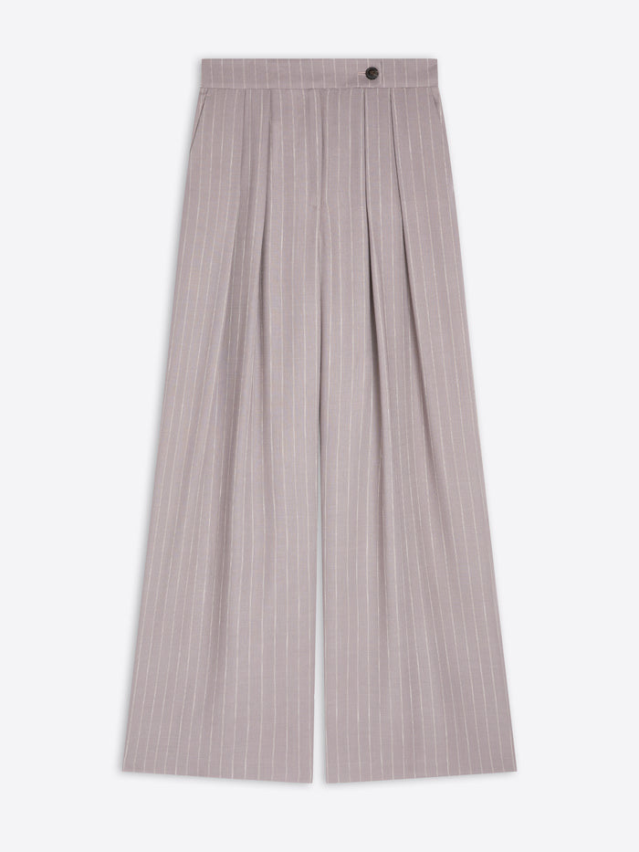 Pinstripe pants on a white background - Dries Van Noten