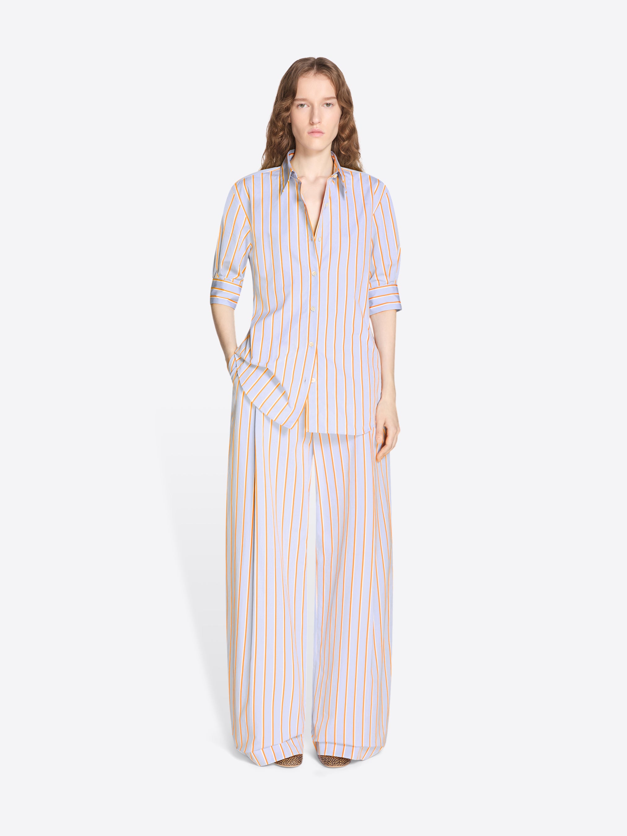 Cuffed cotton shirt - Spring-Summer Women | Dries Van Noten