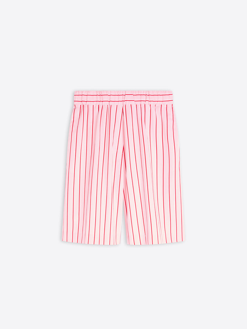 Pink striped shorts on a white background - Dries Van Noten