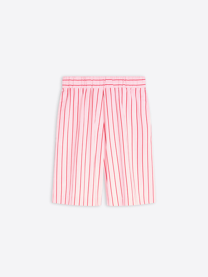 Pink striped shorts on a white background - Dries Van Noten