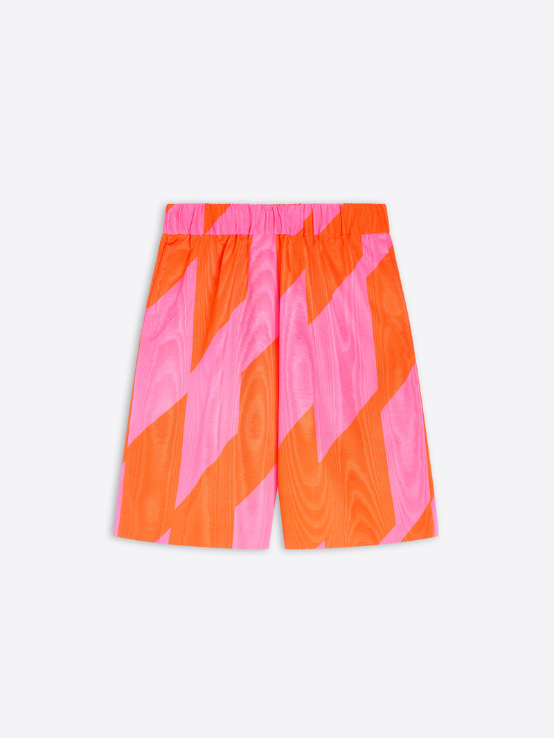 Colorful geometric-patterned shorts on a white background - Dries Van Noten