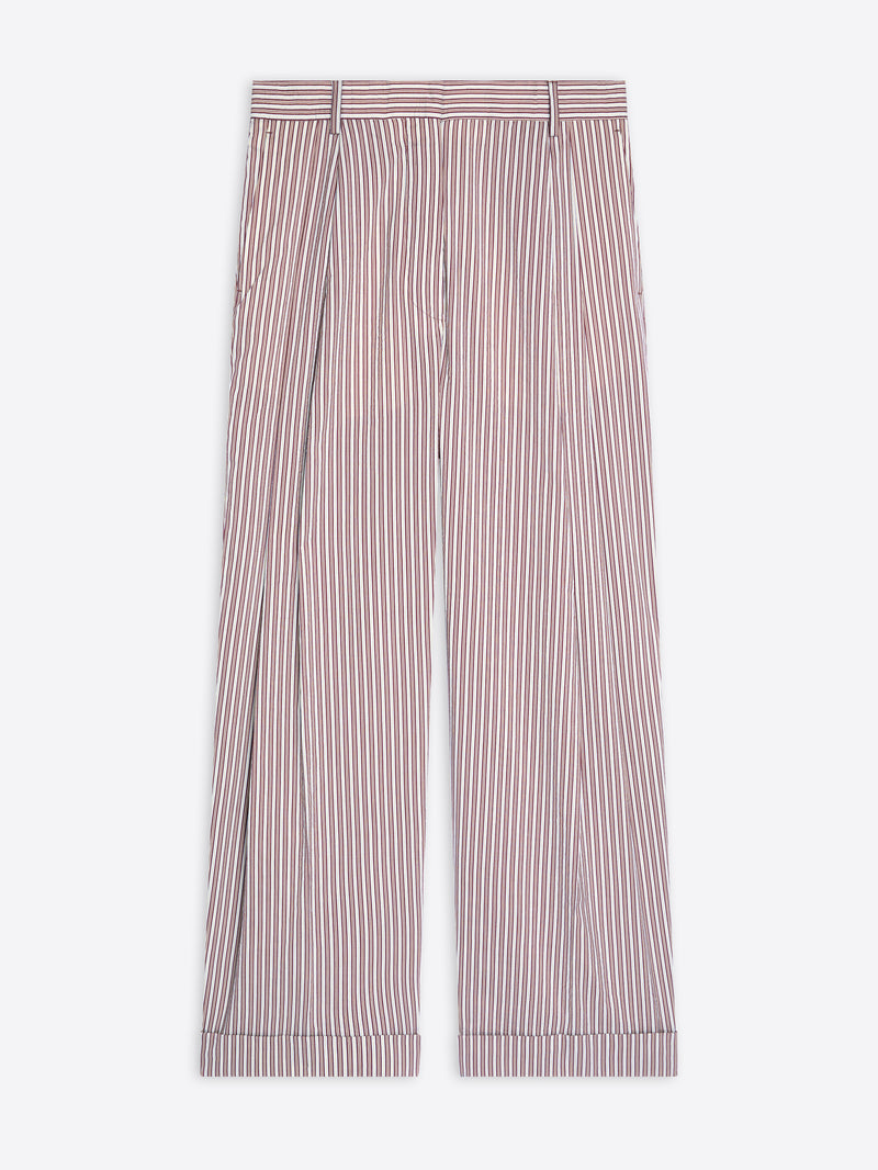 Striped pants on a white background - Dries Van Noten