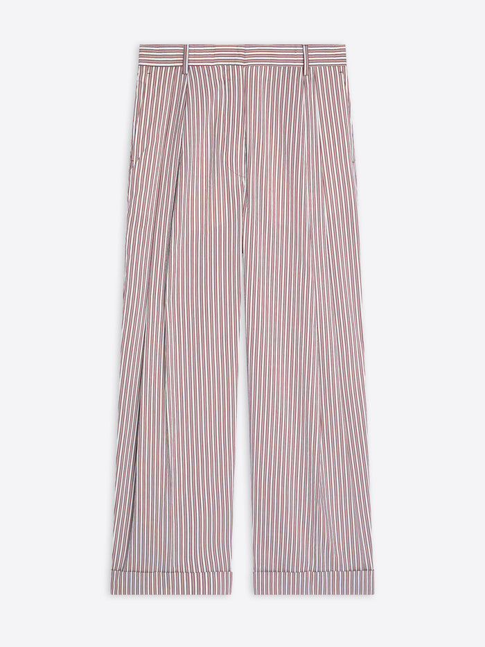 Striped pants on a white background - Dries Van Noten