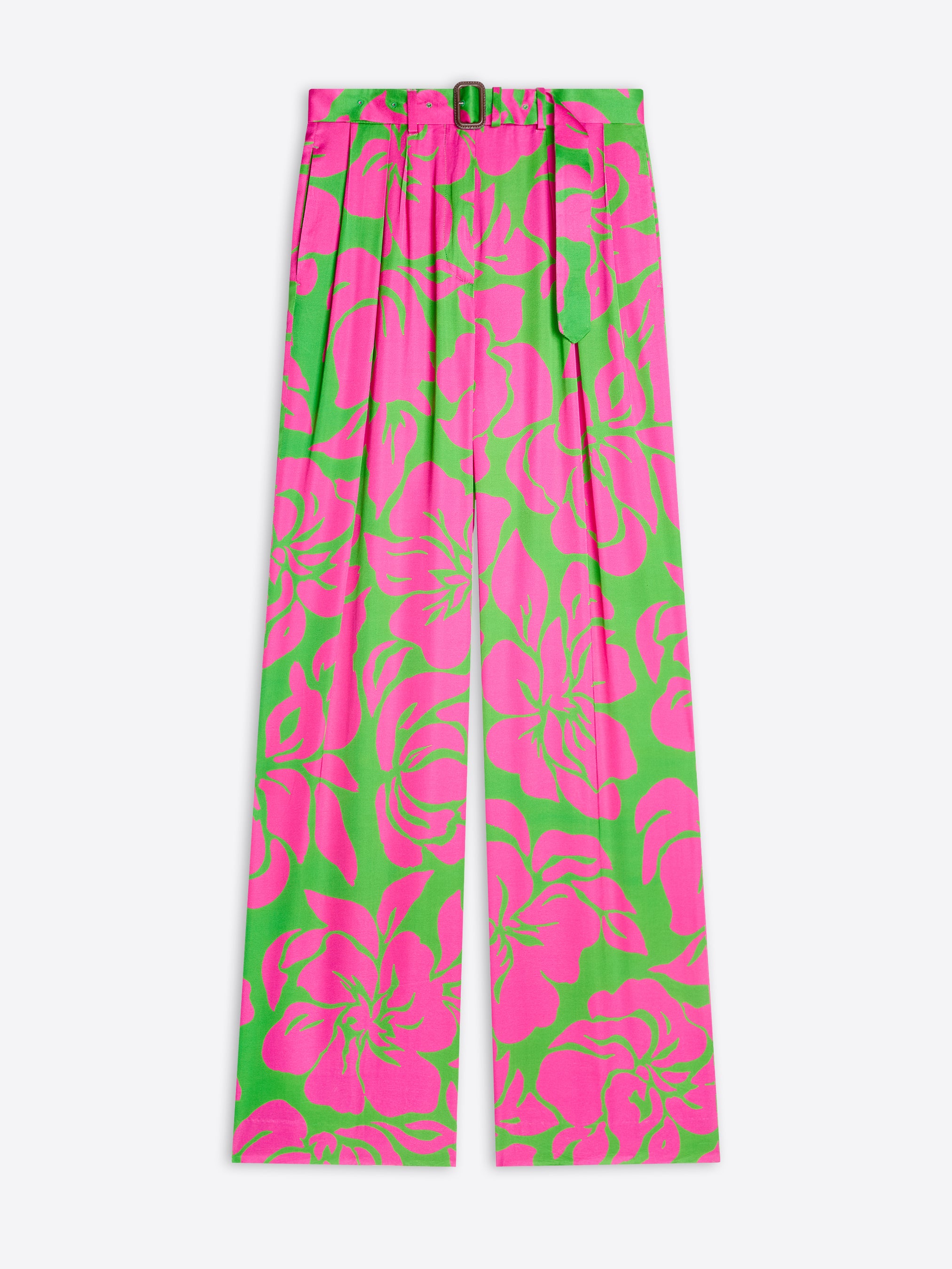 Belted satin pants - Spring-Summer Women | Dries Van Noten