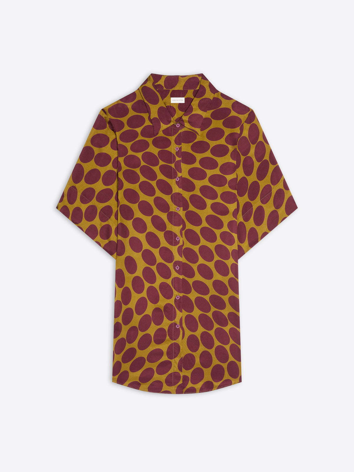 Shirt with a pattern on a white background - Dries Van Noten