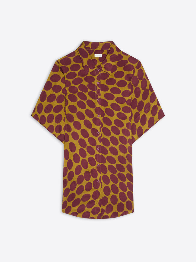 Shirt with a pattern on a white background - Dries Van Noten