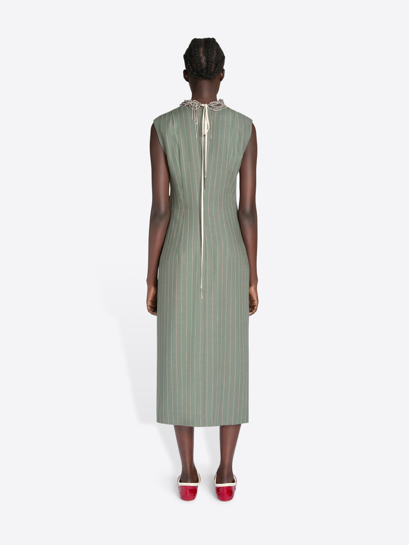 Fitted draped dress - Spring-Summer Women | Dries Van Noten Fitted draped dress - Spring-Summer Women | Dries Van Noten
