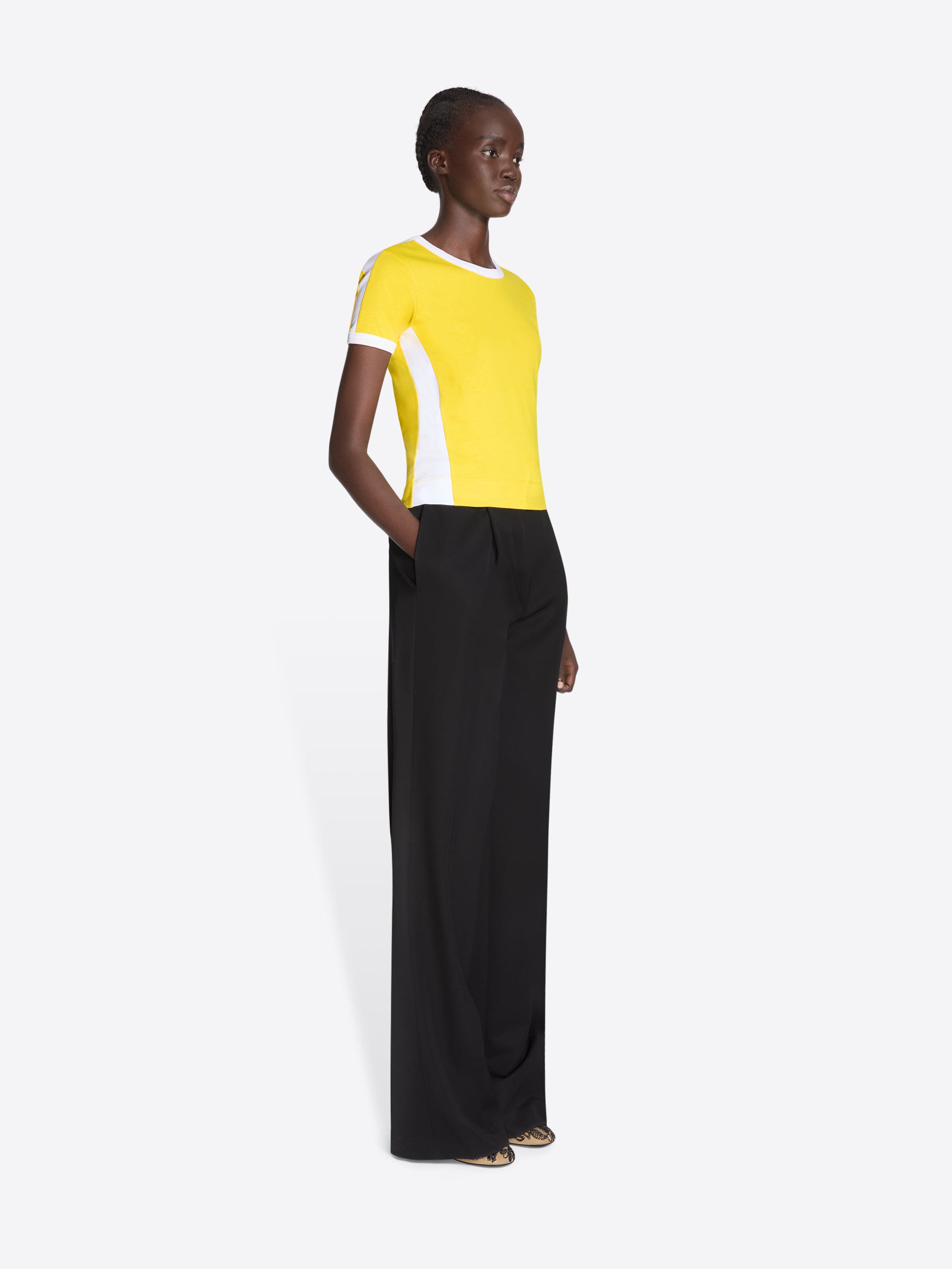 dries van noten カットソー Fitted contrast tee - Spring-Summer Women | Dries Van Noten
