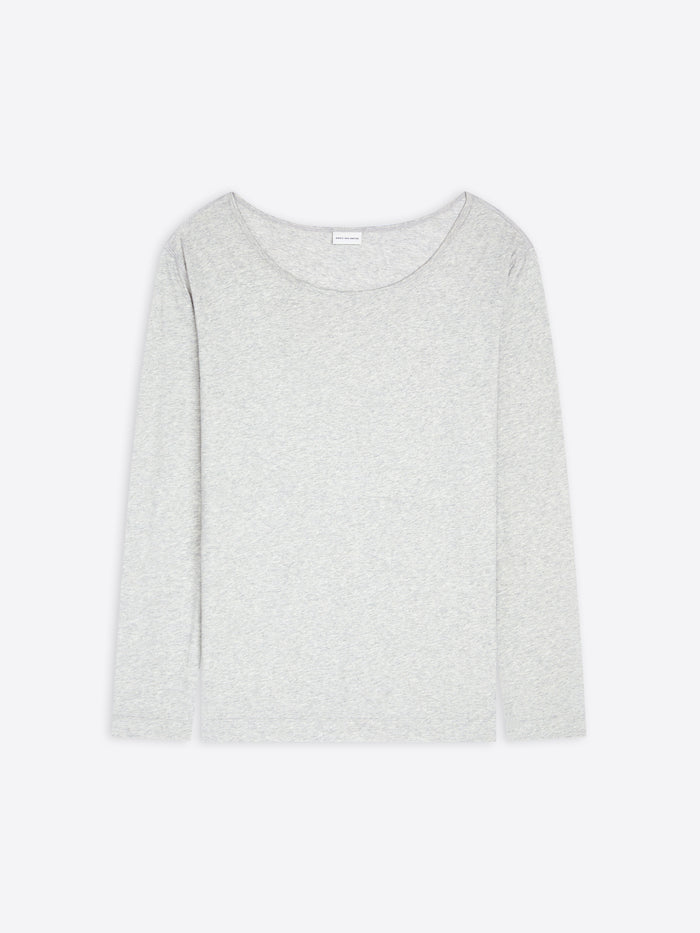Light gray long-sleeve shirt on a white background - Dries Van Noten