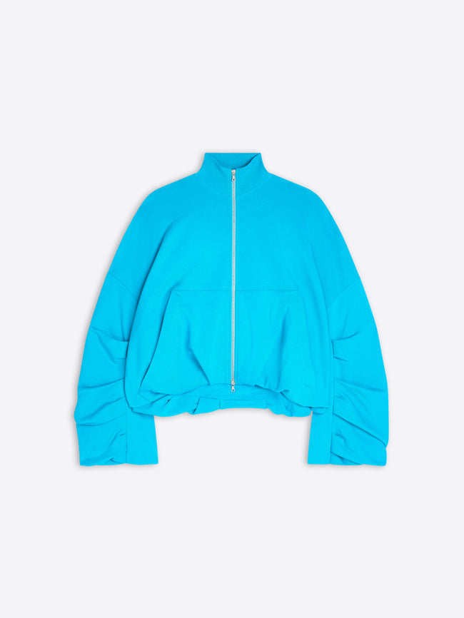 Blue jacket with a zipper on a white background - Dries Van Noten