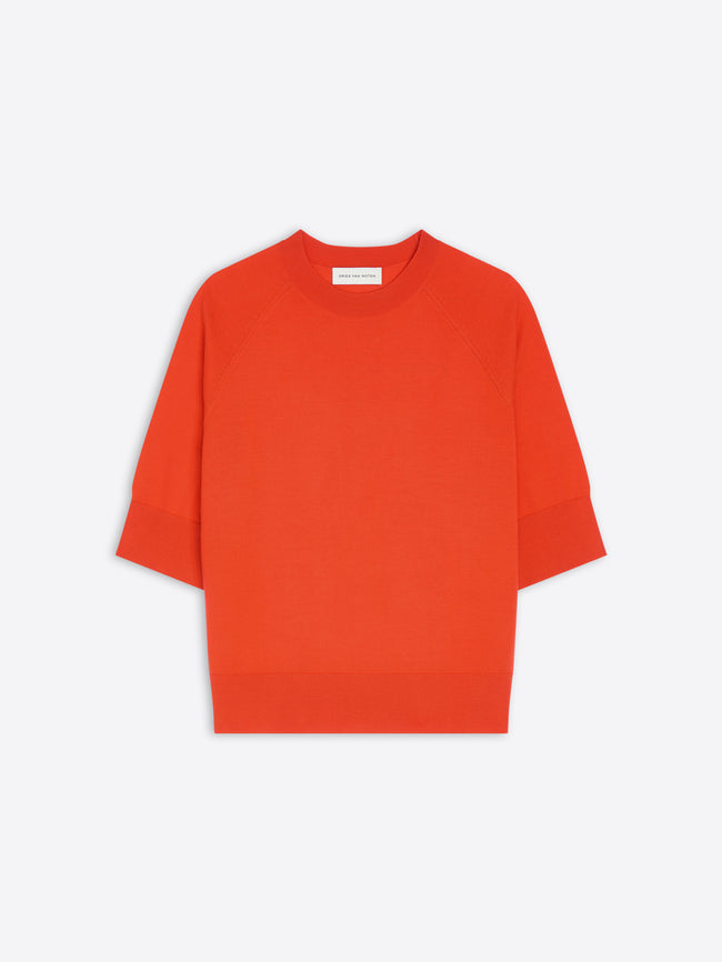 Orange sweater on a white background - Dries Van Noten