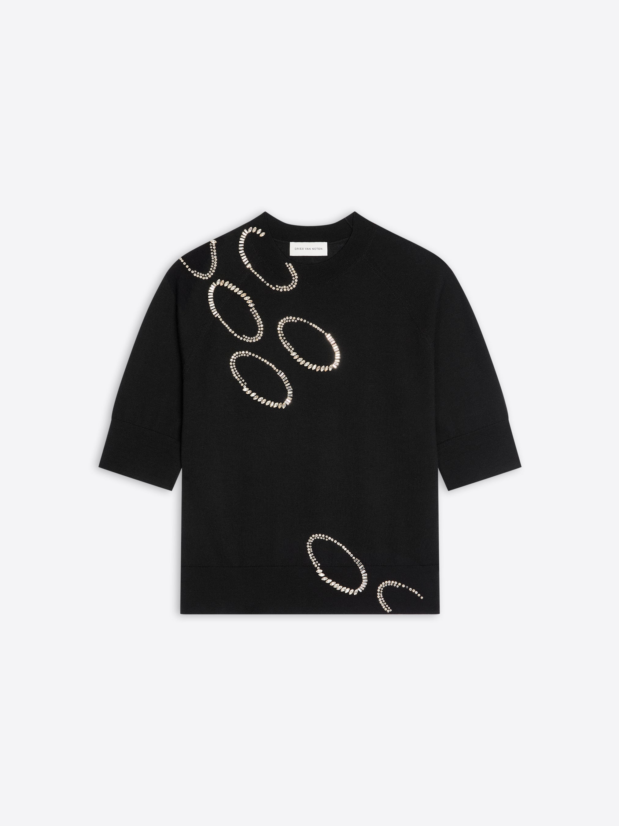 Embroidered merino sweater - Spring-Summer Women | Dries Van Noten