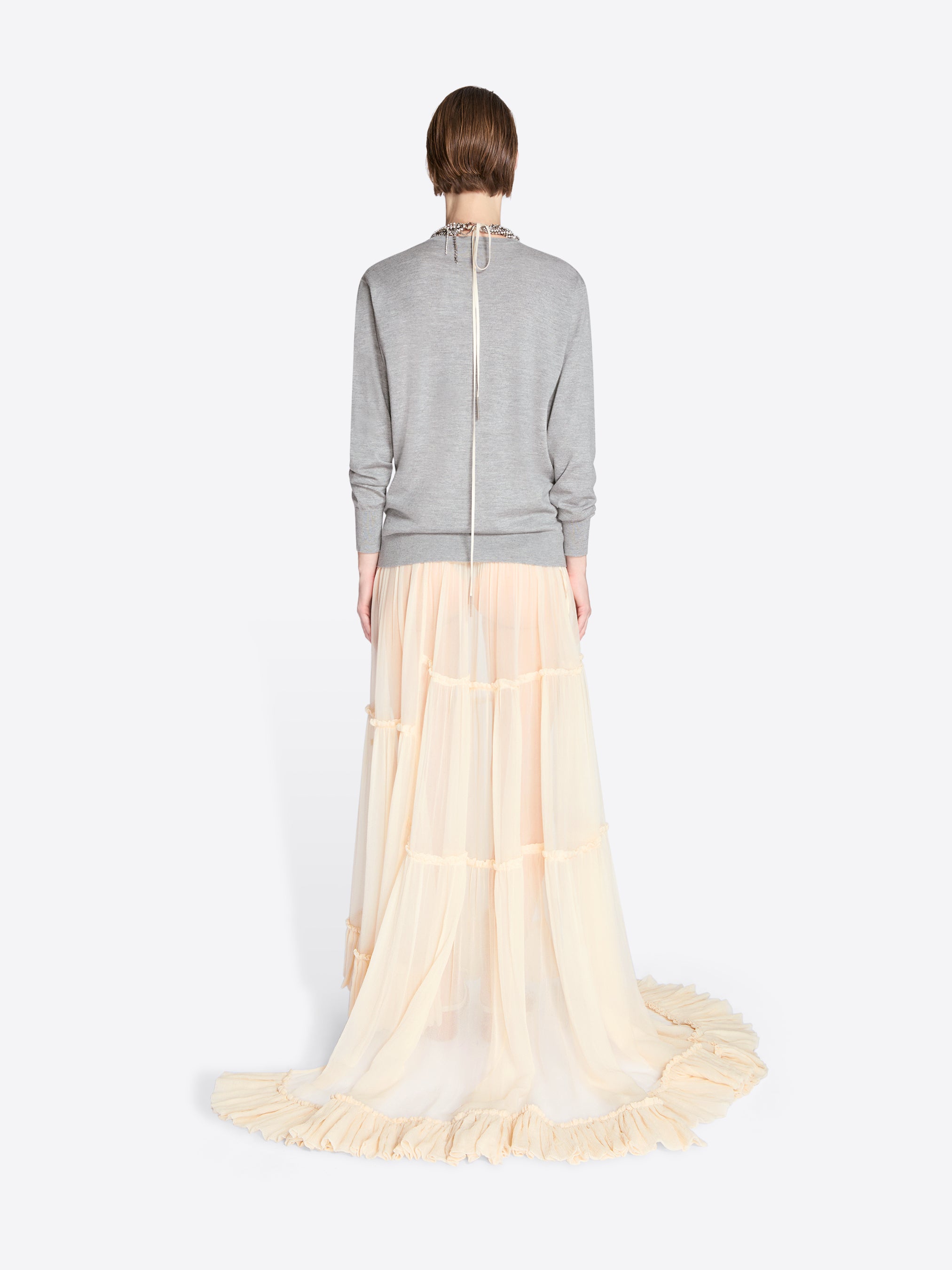 Embroidered merino sweater - Spring-Summer Women | Dries Van Noten