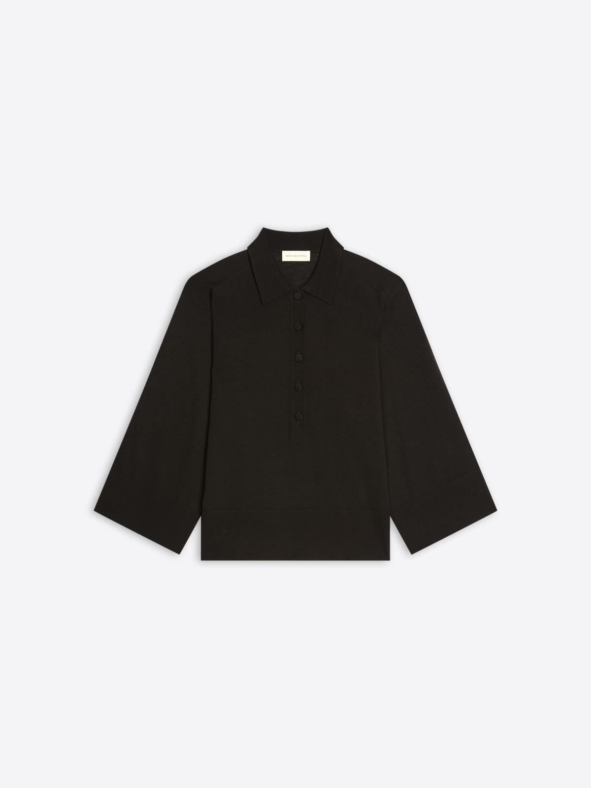 Black shirt on a white background - Dries Van Noten