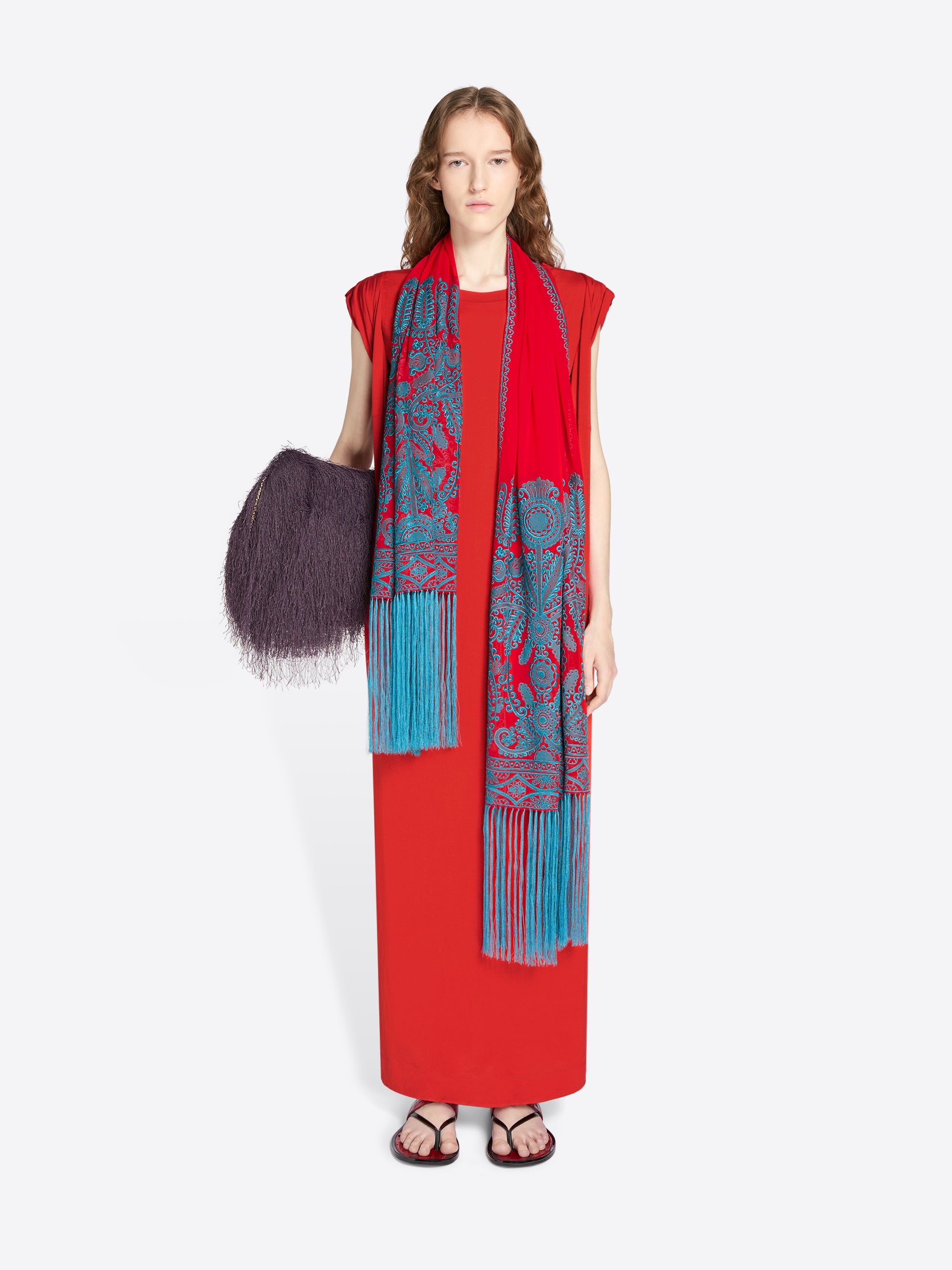 Embroidered scarf - Spring-Summer Women | Dries Van Noten