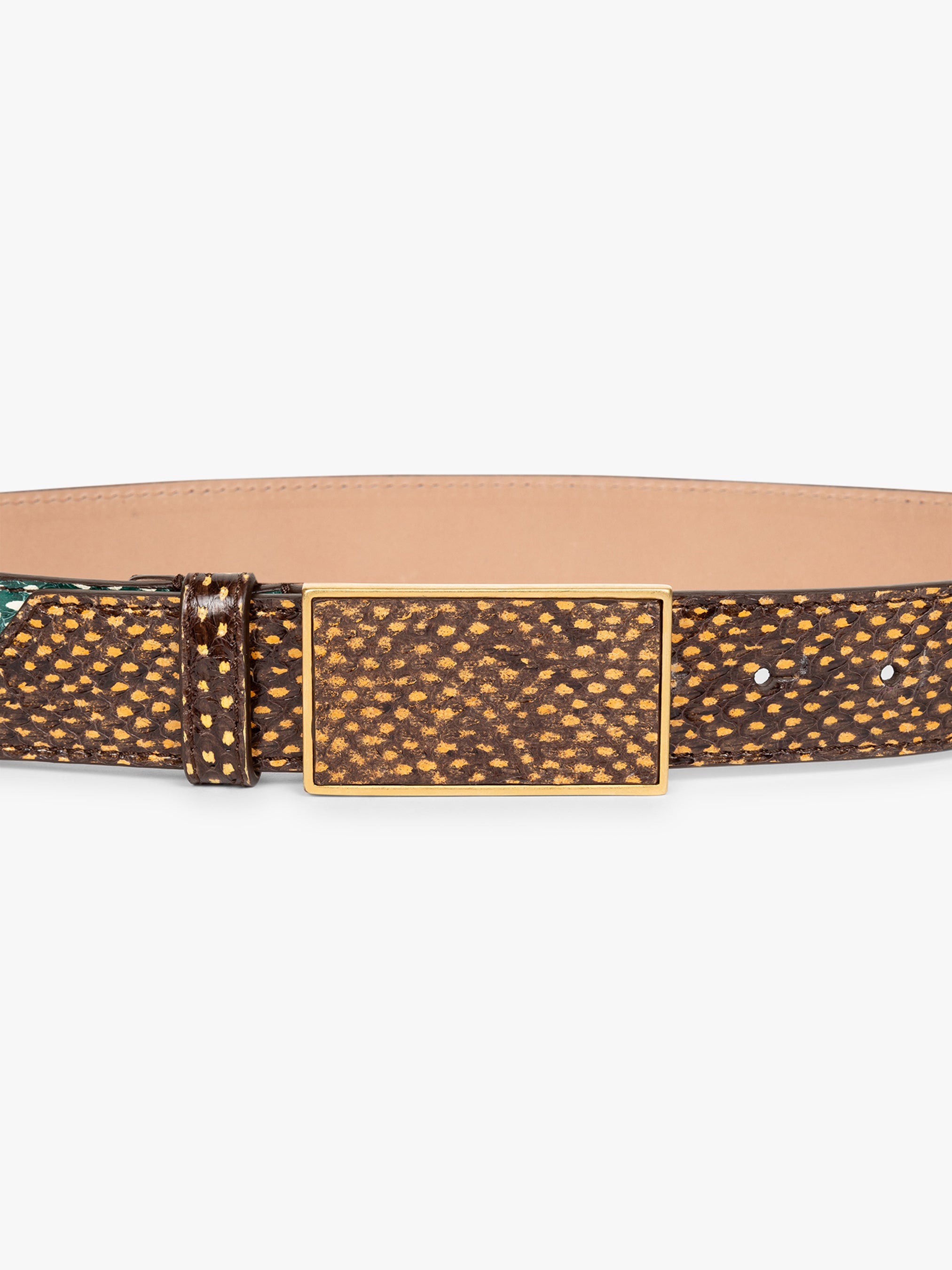 Printed leather belt - Spring-Summer Women | Dries Van Noten