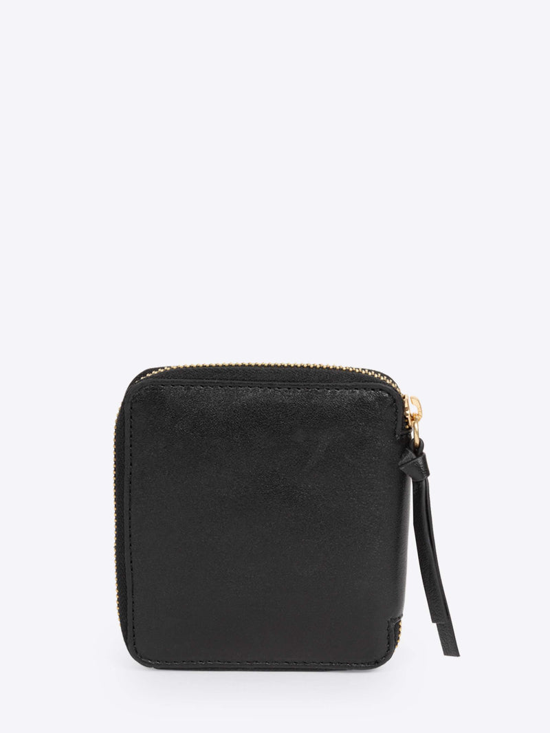 Black zippered pouch on a white background - Dries Van Noten