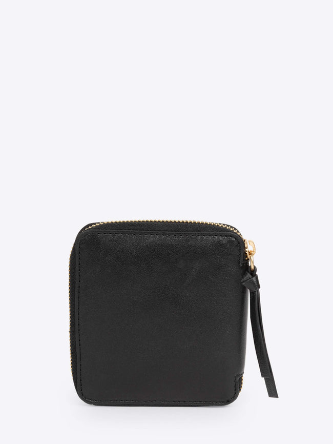 Black zippered pouch on a white background - Dries Van Noten