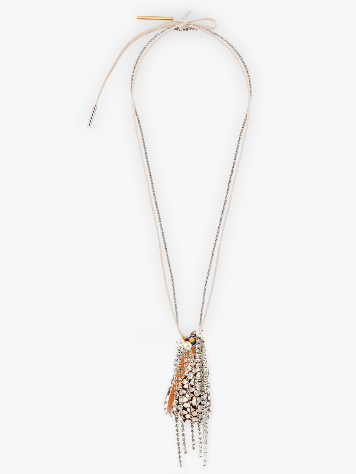 Necklace with decorative elements on a white background - Dries Van Noten