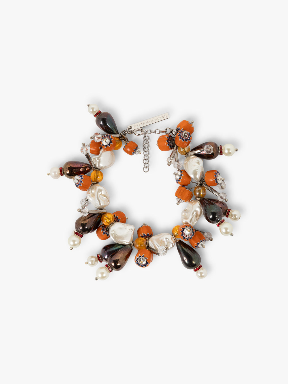 Multicolored beaded bracelet on a white background - Dries Van Noten