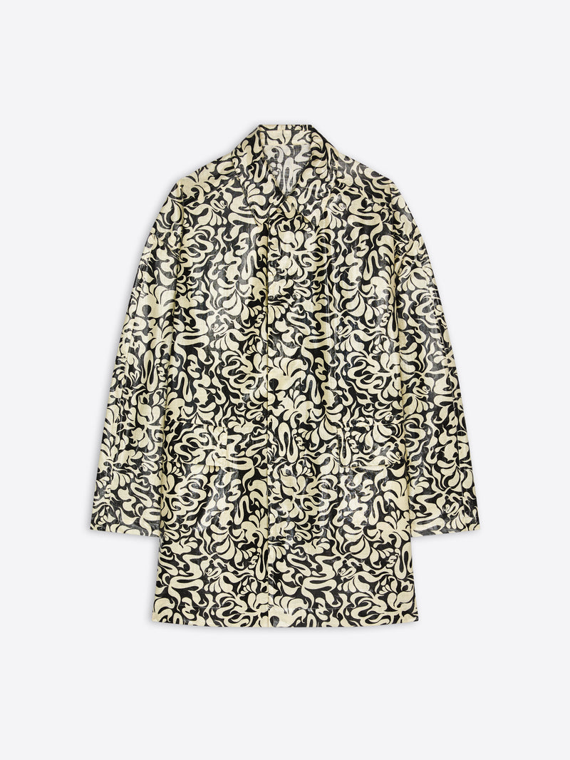 Patterned coat on a white background - Dries Van Noten