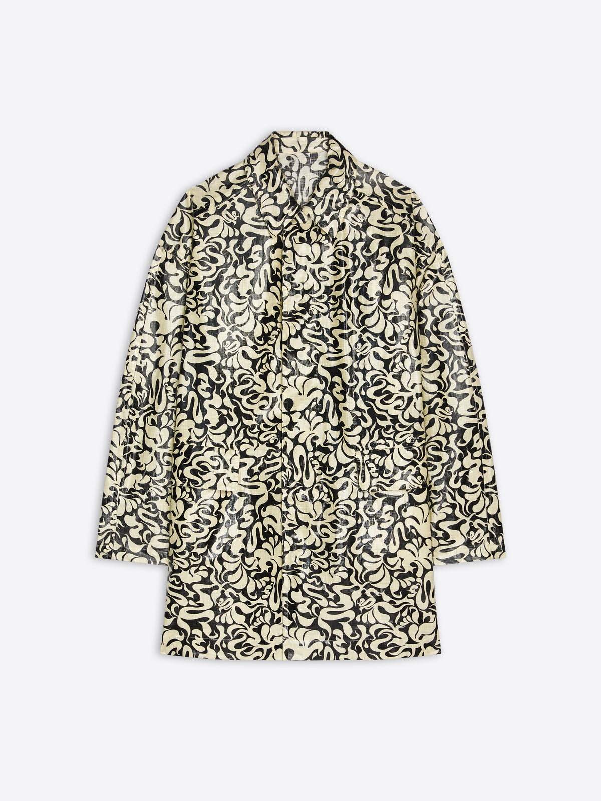 Patterned coat on a white background - Dries Van Noten