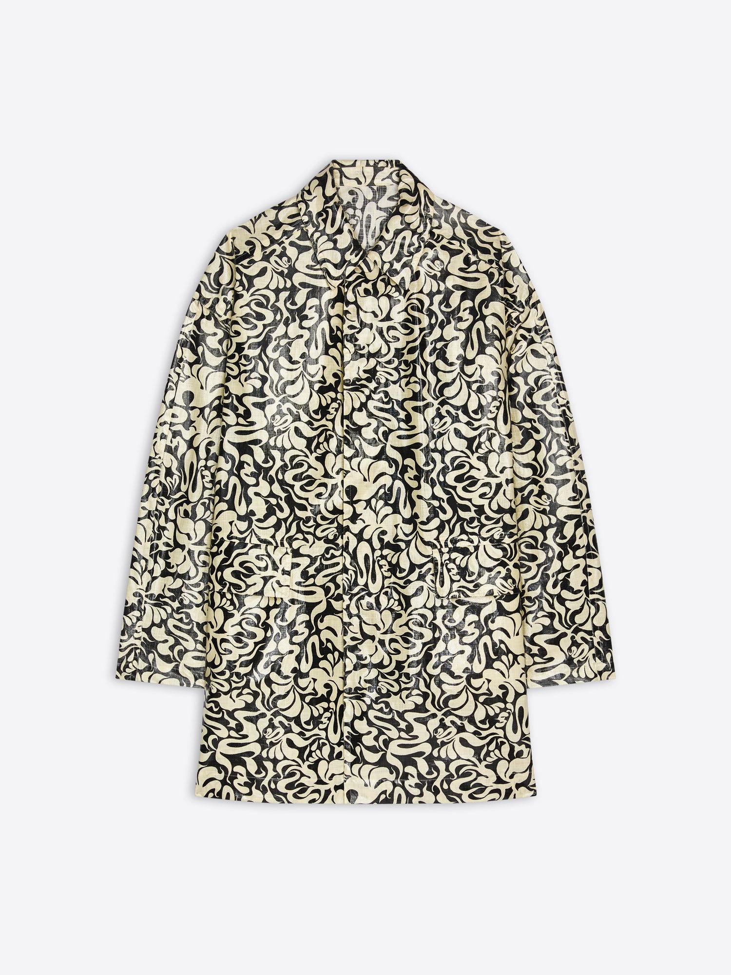 Patterned coat on a white background - Dries Van Noten