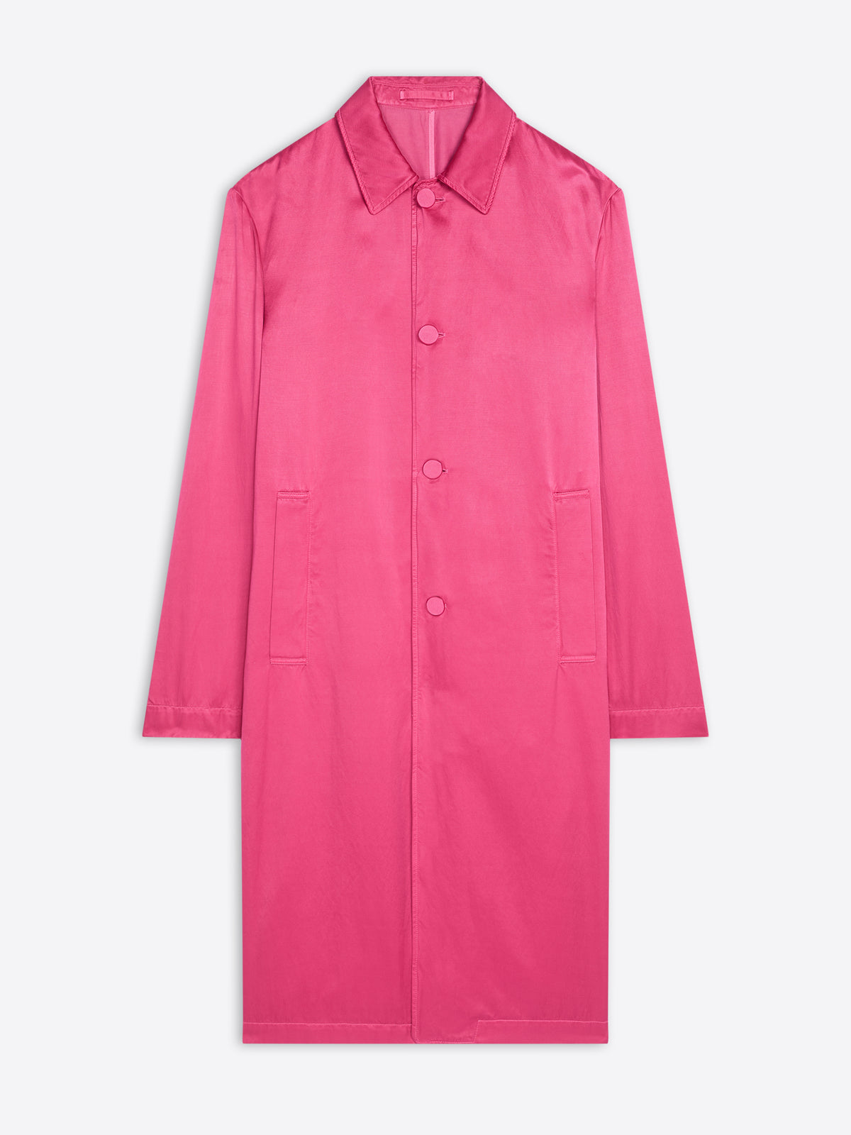 Pink coat on a white background