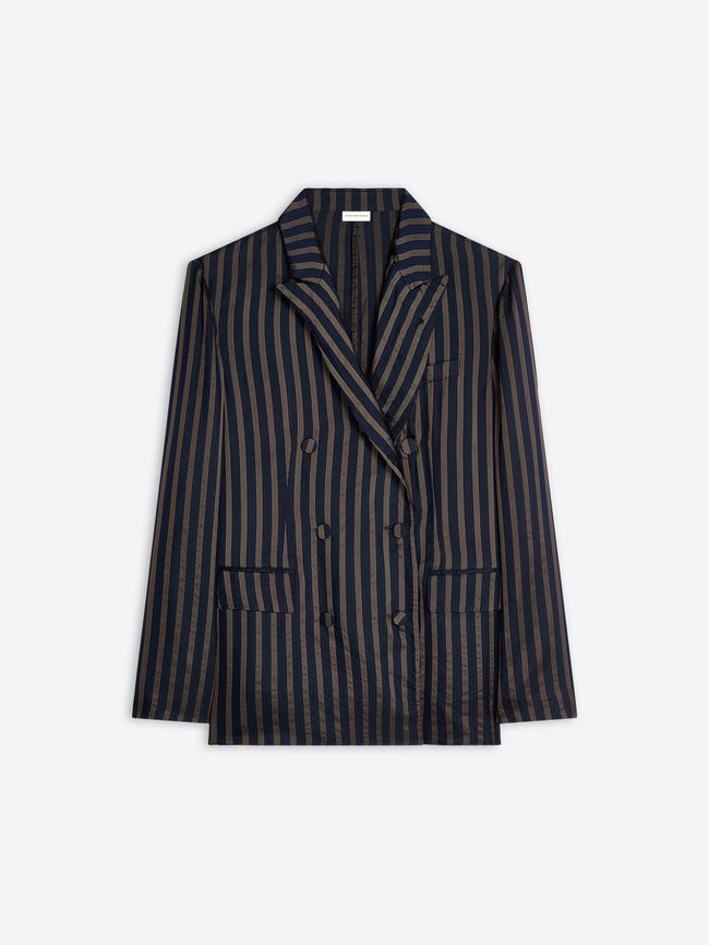 Striped blazer on a white background - Dries Van Noten