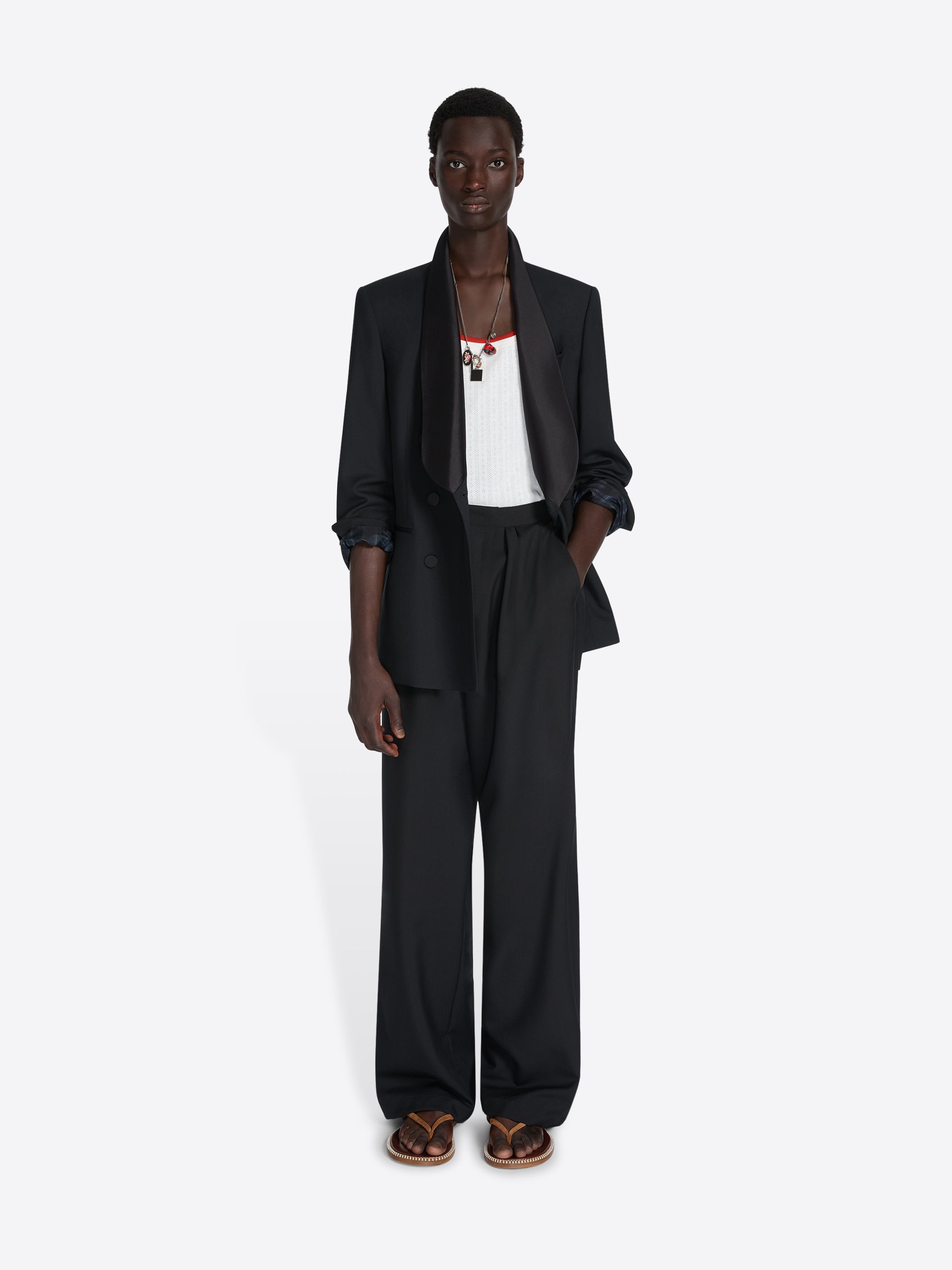 DRIES VAN NOTEN タキシードジャケット ブラック タキシードブレザー - 春夏メンズ ｜ ドリス・ヴァン・ノッテン– Dries