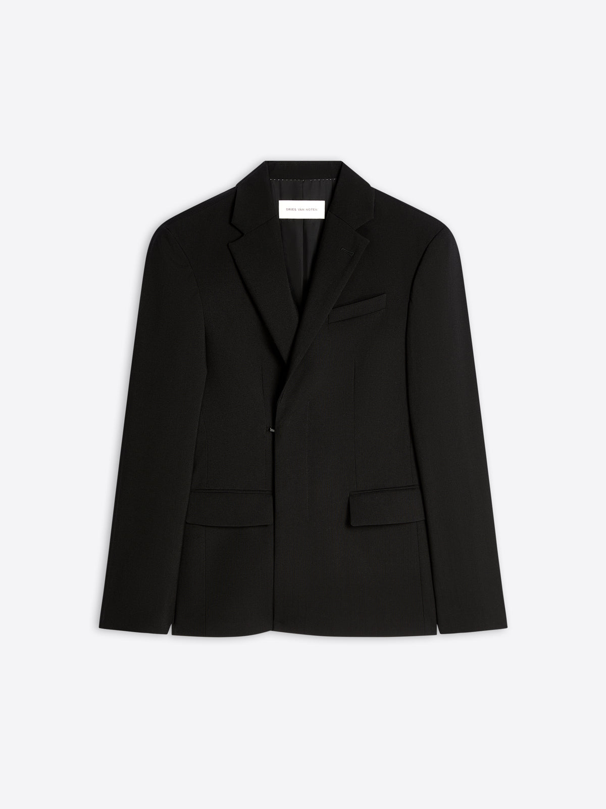 Black blazer on a light gray background - Dries Van Noten