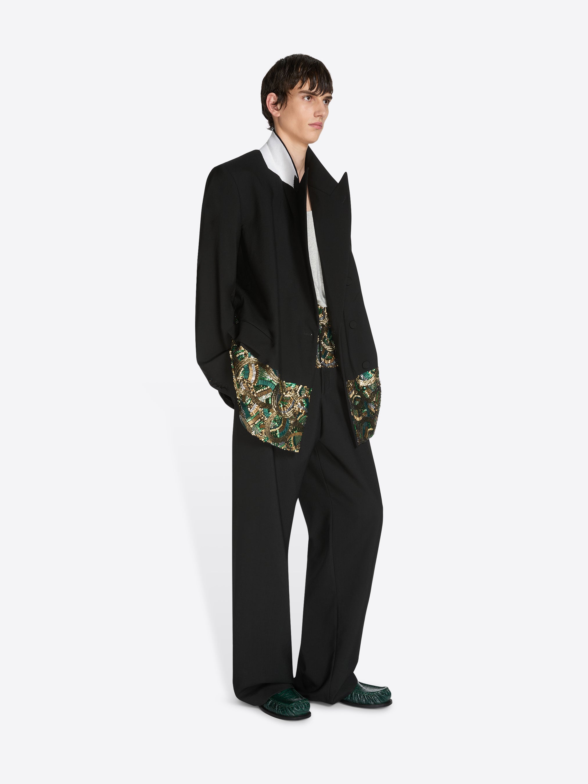 うっちーさま専用：DRIES VAN NOTEN メンズ 白ジャケット DRIES VAN NOTEN（ドリス ヴァン ノッテン） 24SS M.W.SHIRT SAN