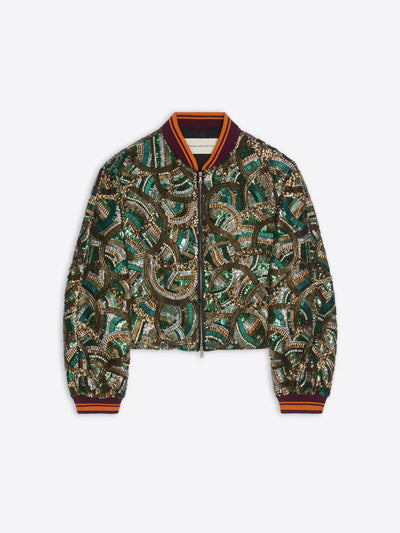 Patterned jacket on a white background - Dries Van Noten