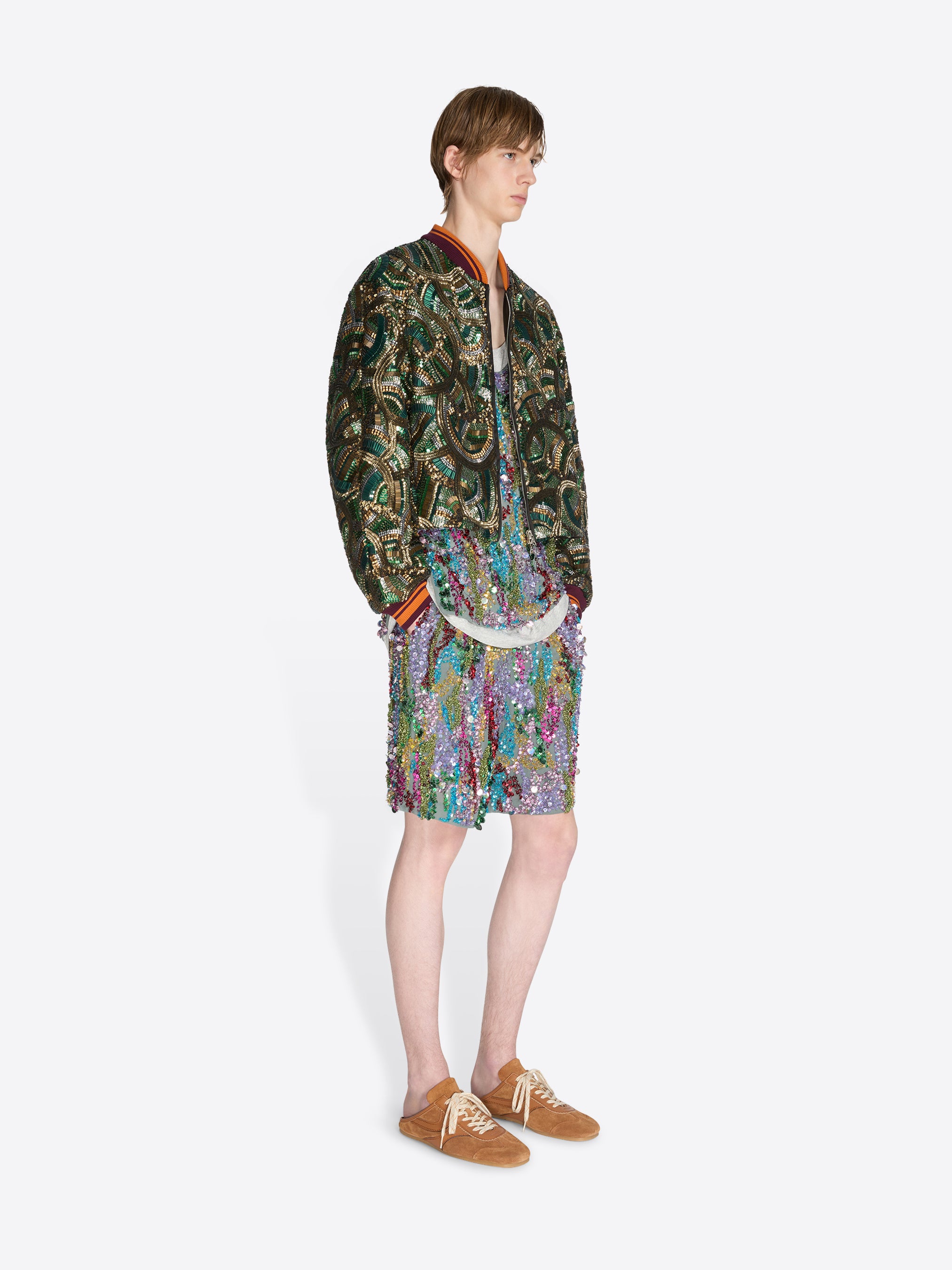 DRIES VAN NOTEN タイダイ柄 ボンバージャケット M DRIES VAN NOTEN タイダイ柄 ボンバージャケット M 刺繍入りボンバー