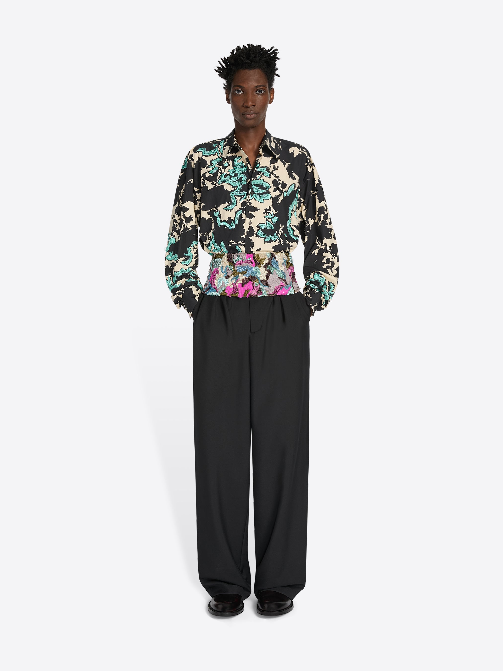 DRIES VAN NOTEN ジャガード 抽象柄 タンクトップ ベルギー製 DRIES VAN NOTEN ジャガード 抽象柄 タンクトップ ベルギー製 DRIES