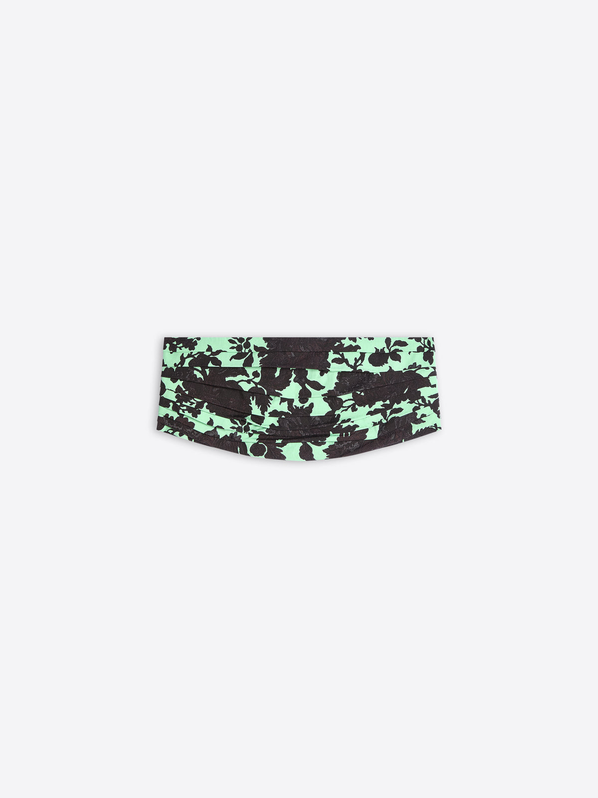 Floral-patterned belt on a white background