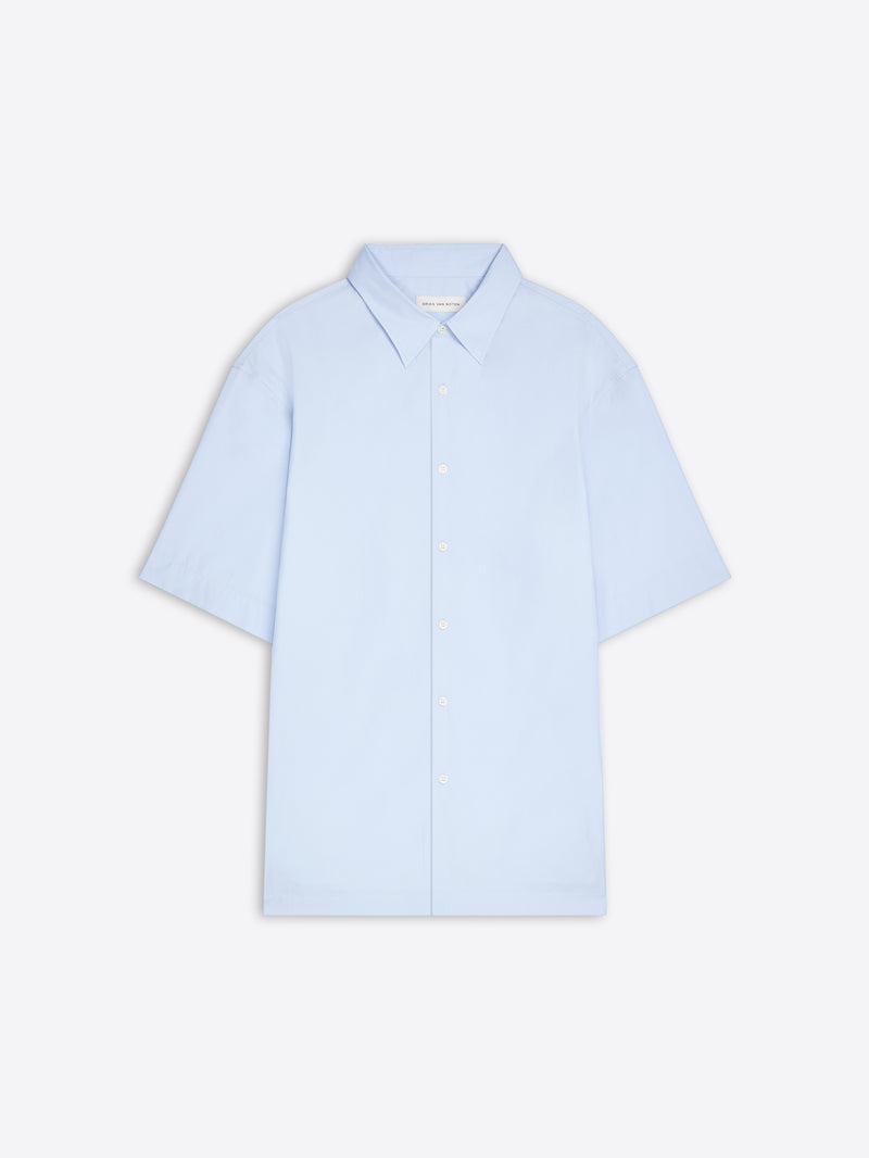Light blue shirt on a white background