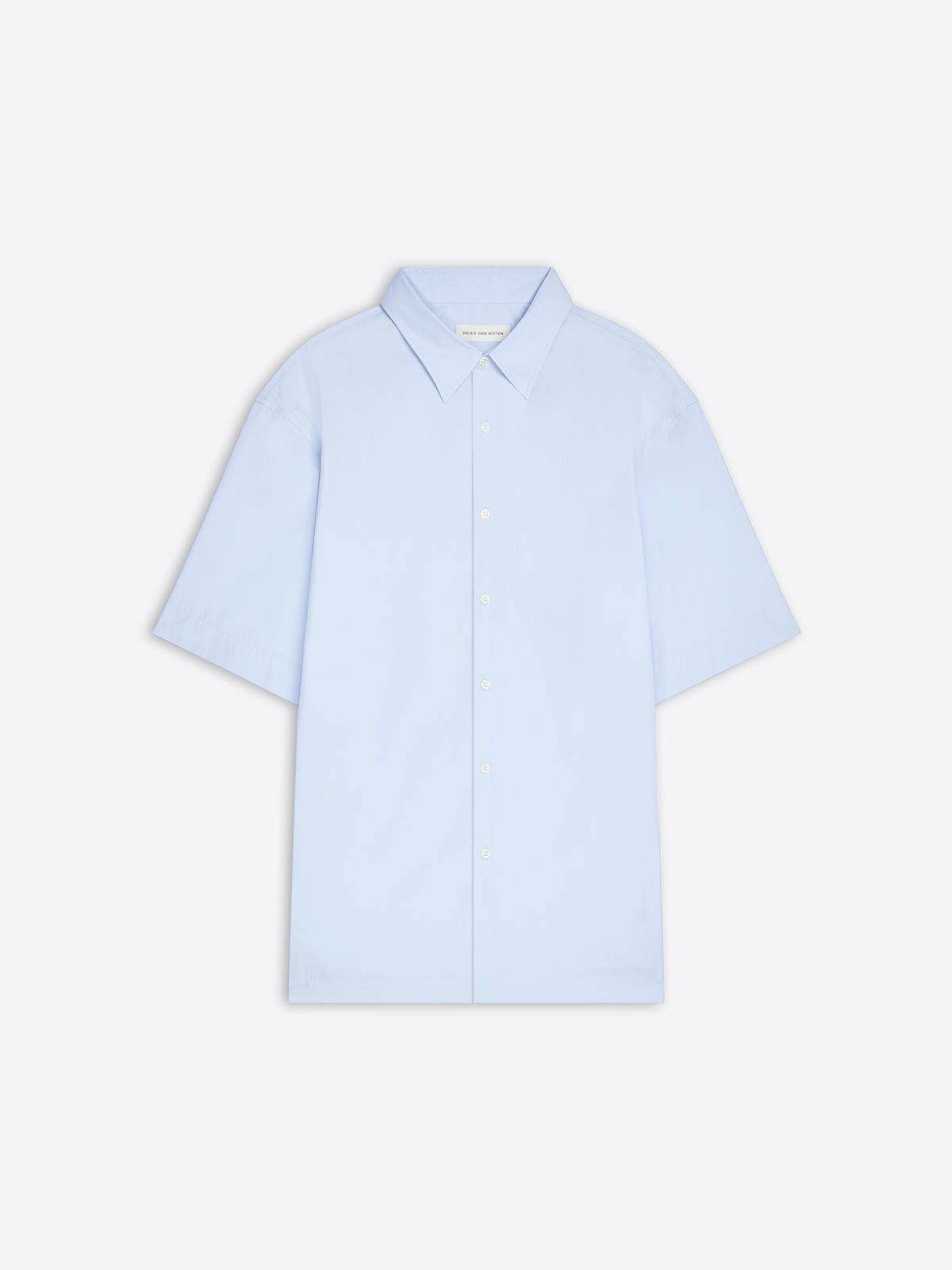 Light blue shirt on a white background
