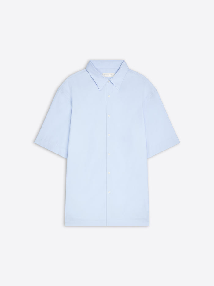 Light blue shirt on a white background