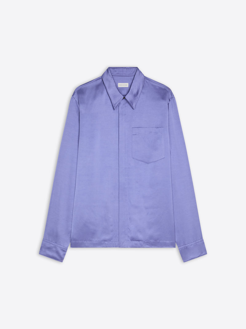 Purple shirt on a white background