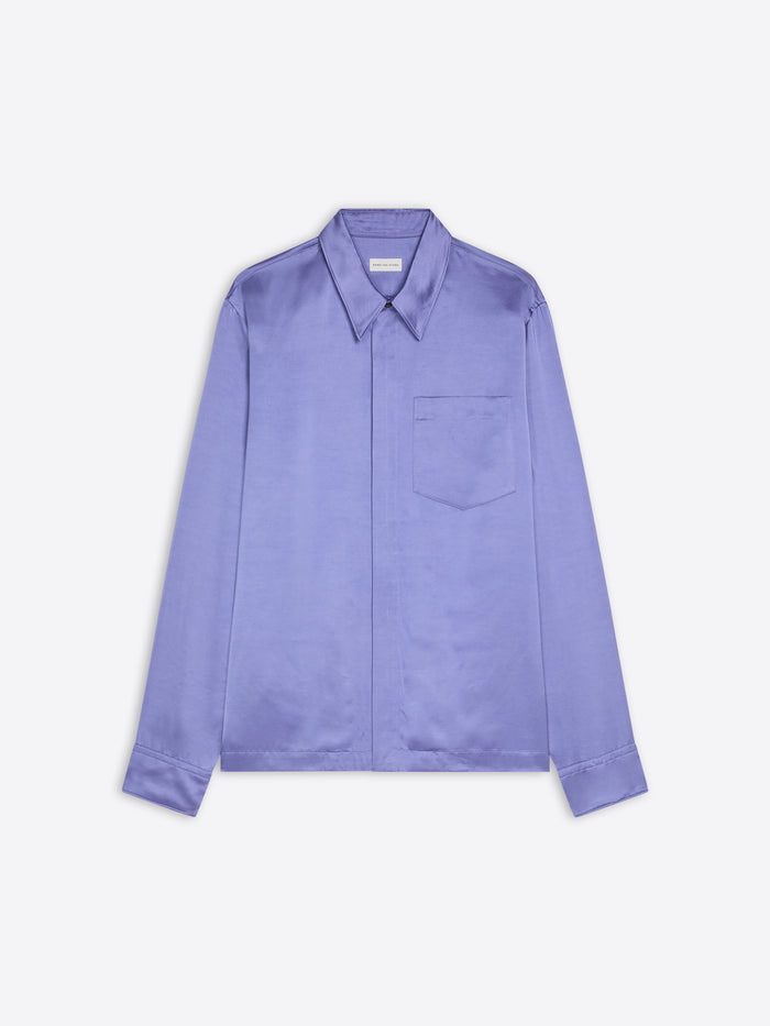 Purple shirt on a white background