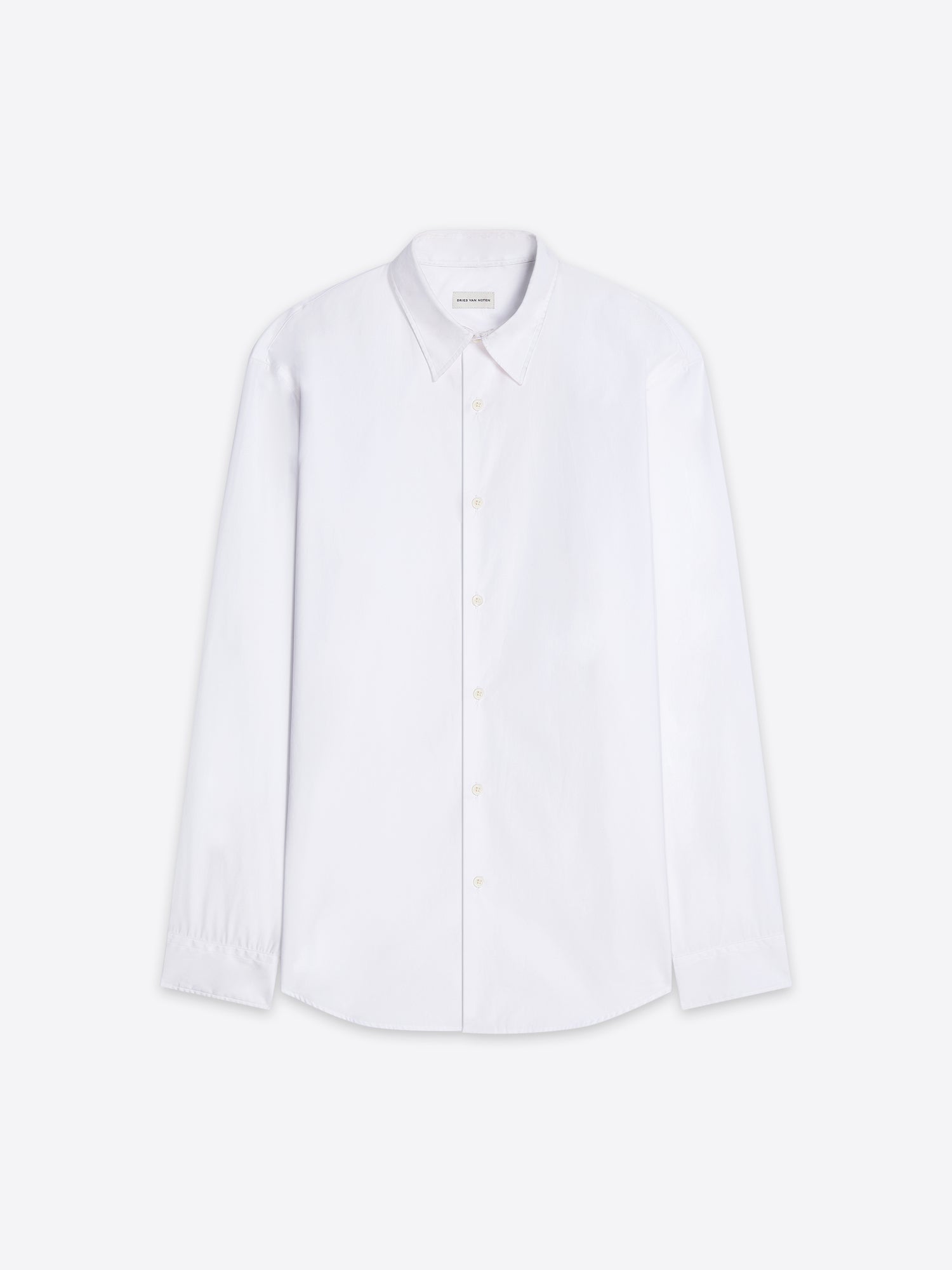 White shirt on a light gray background - Dries Van Noten