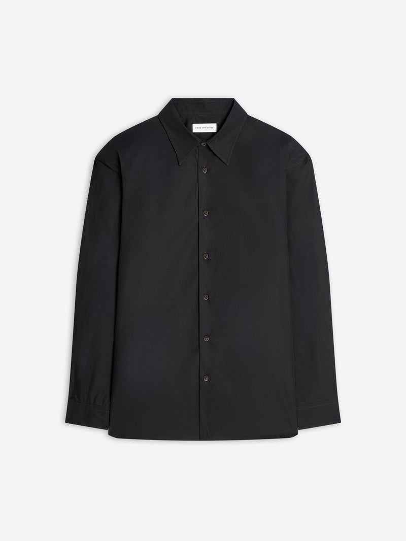 Black shirt on a white background