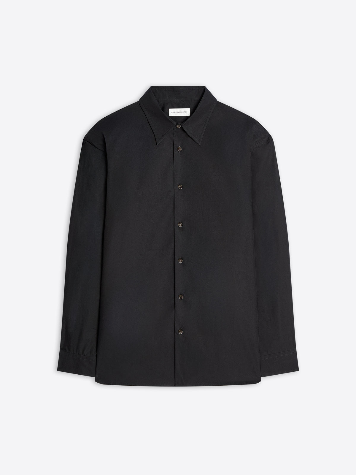 Black shirt on a white background