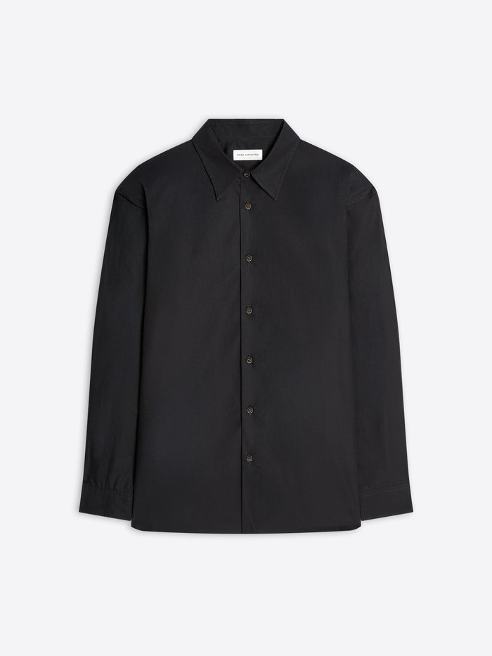 Black shirt on a white background