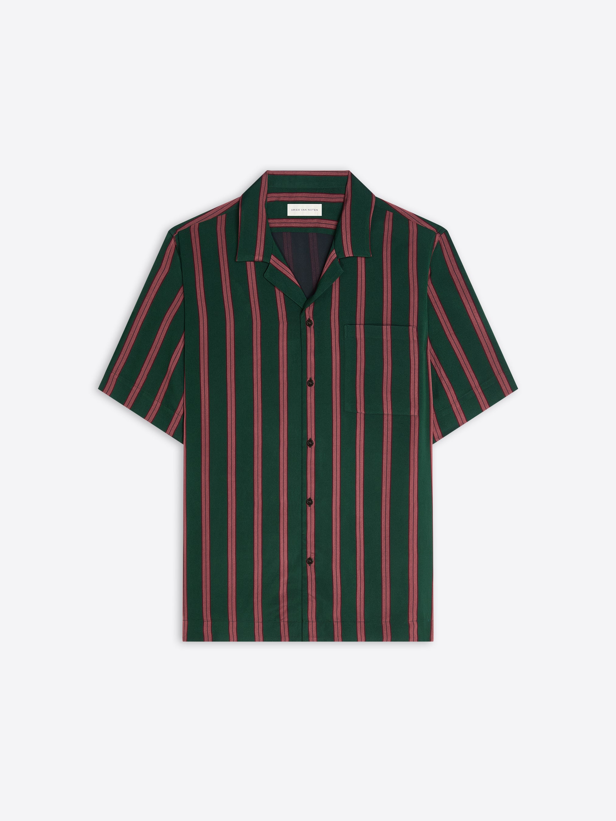 01ss DRIES VAN NOTEN ボックスシルエット shirt Boxy viscose shirt - Spring-Summer Men | Dries Van Noten