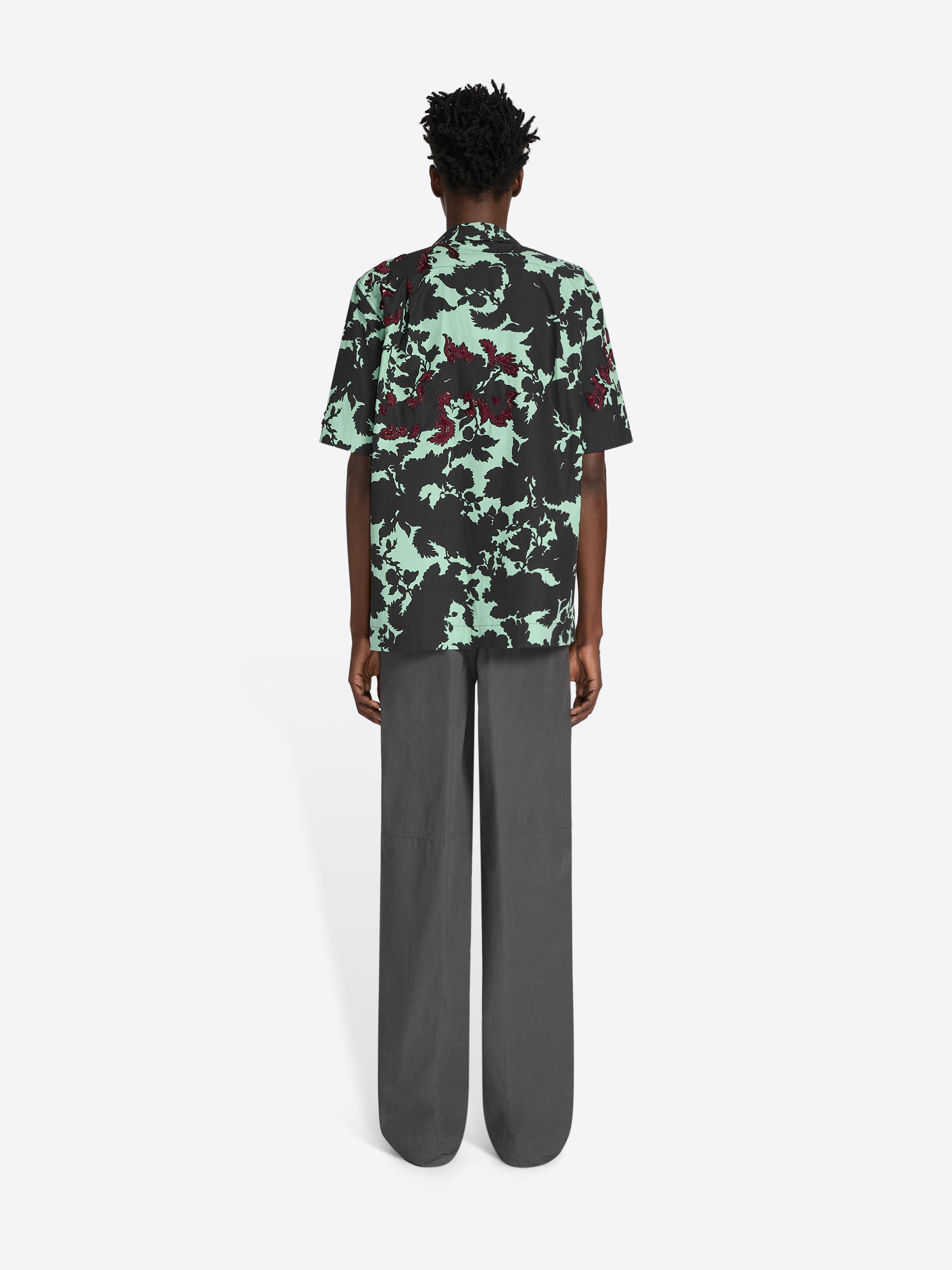 DRIES 刺繍カットソー noten van dries VAN Tシャツ ノースリーブ ノッテン） ヴァン NOTEN（ドリス トップス