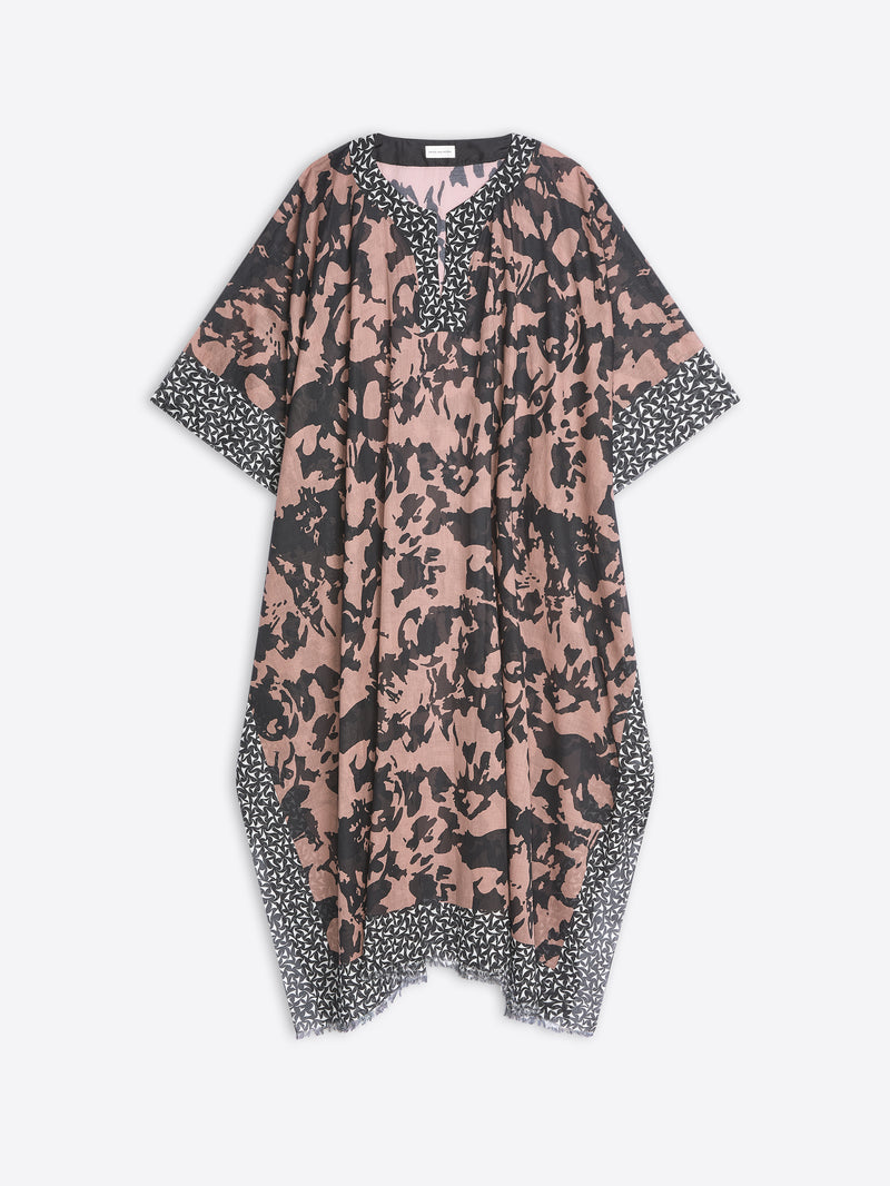 Floral patterned dress on a white background