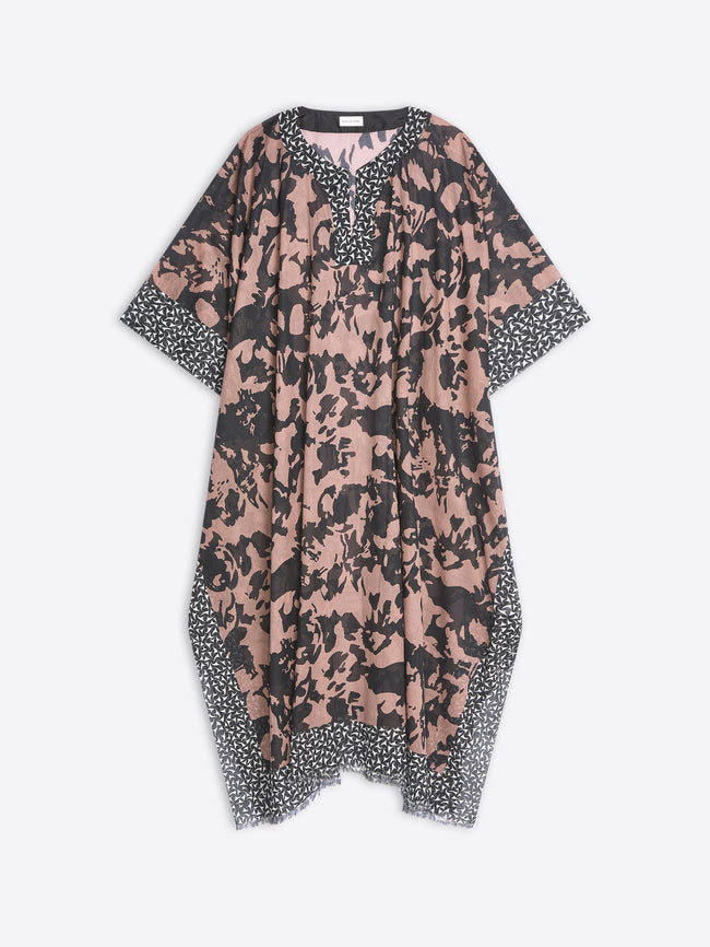 Floral patterned dress on a white background