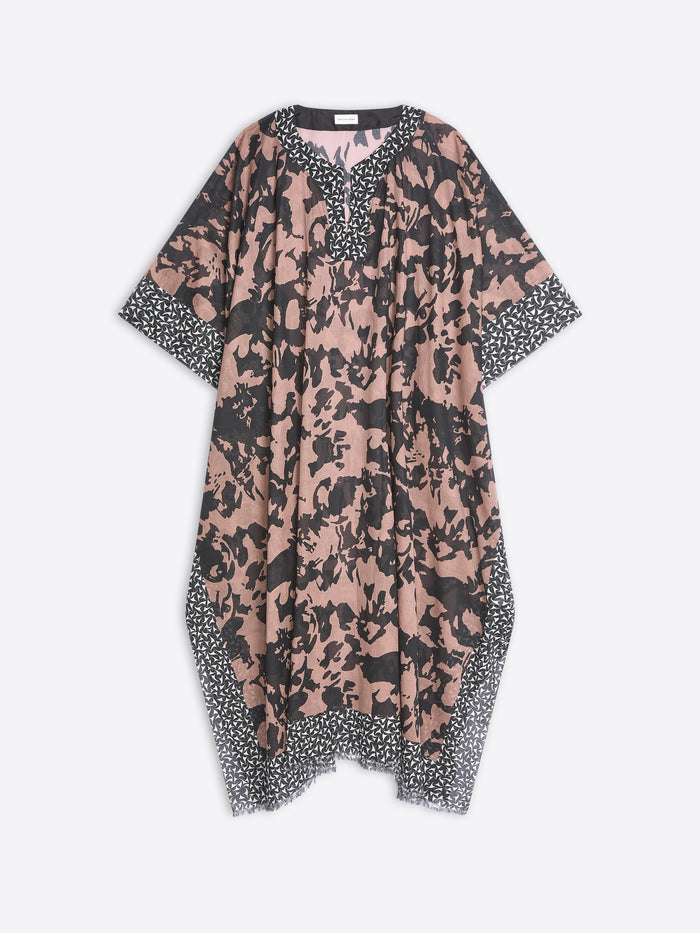 Floral patterned dress on a white background